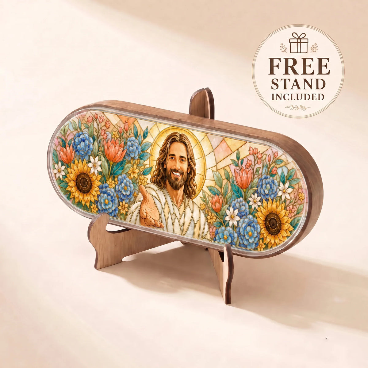 "Welcoming Jesus — Floral Garden" Pill Case