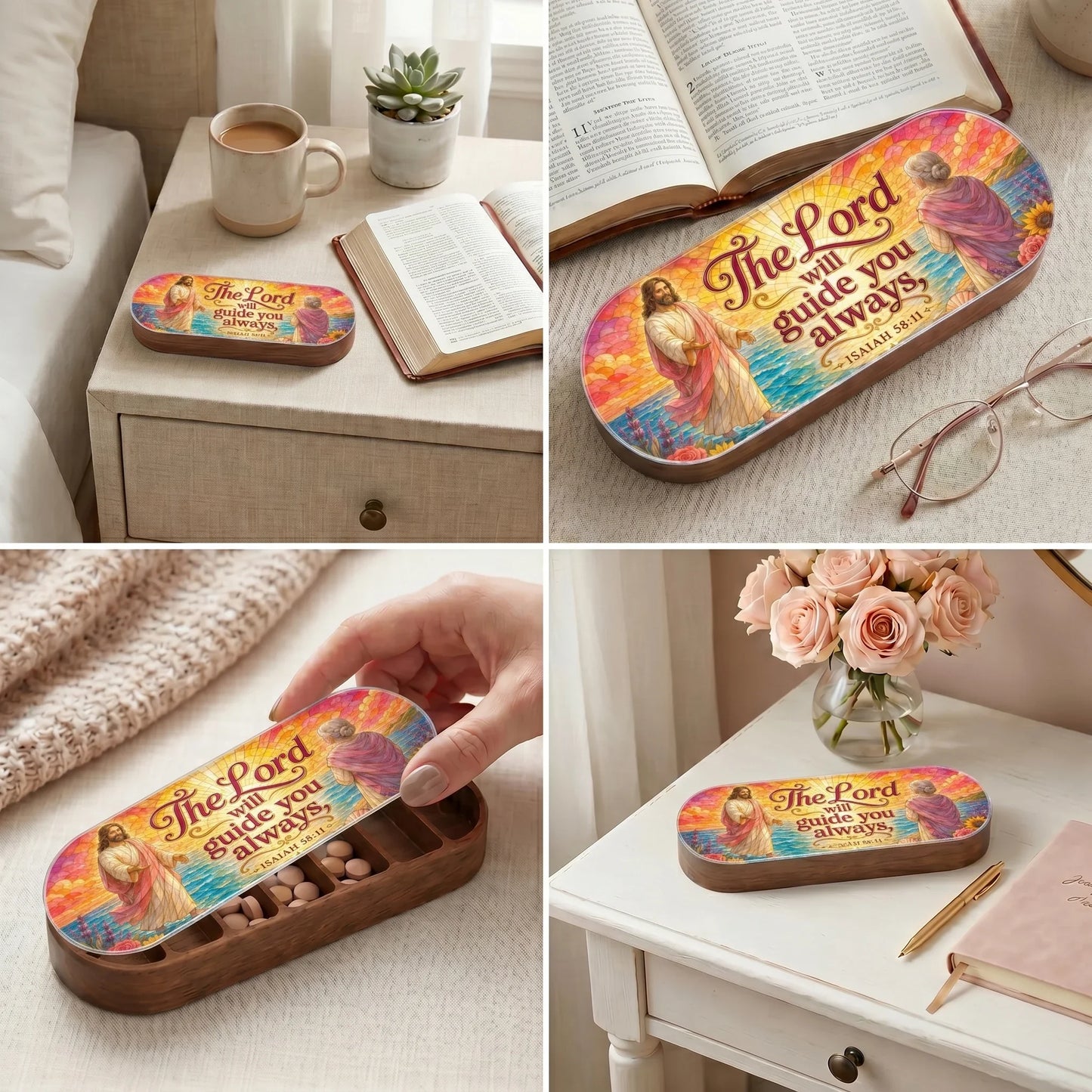 The Lord Will Guide You - Isaiah 58:11 Pill Organizer