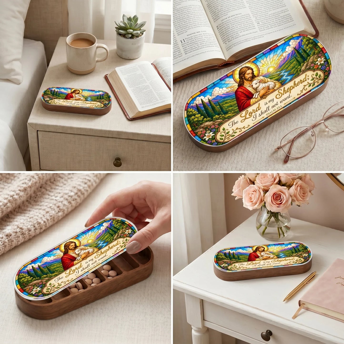 The Lord Is My Shepherd - Psalm 23:1 Pill Organizer