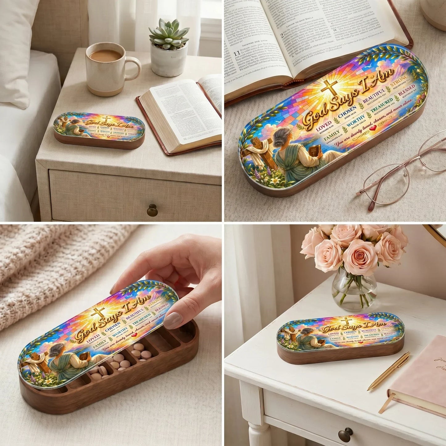 "God Says I Am — Scripture Affirmation" Pill Case
