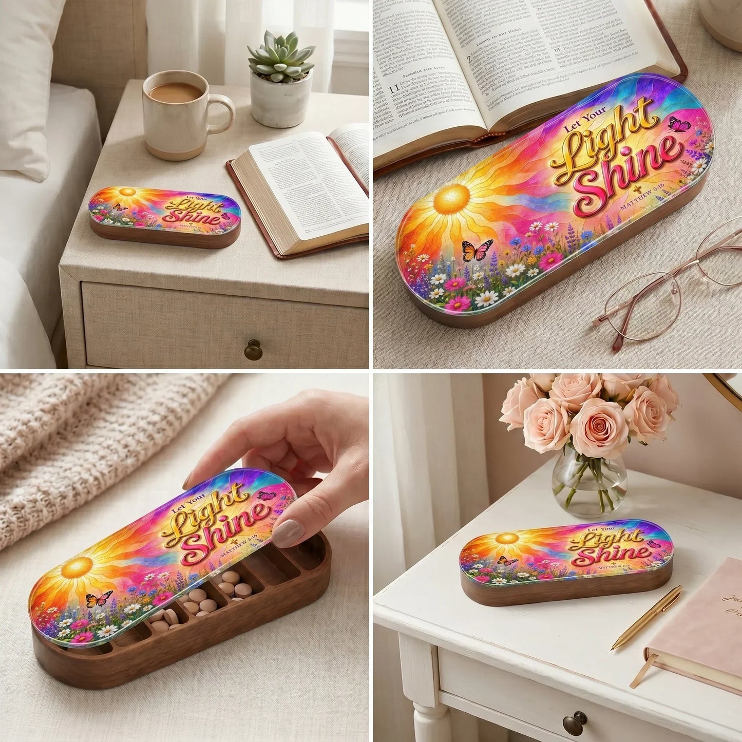 "Let Your Light Shine — Matthew 5:16" Pill Case
