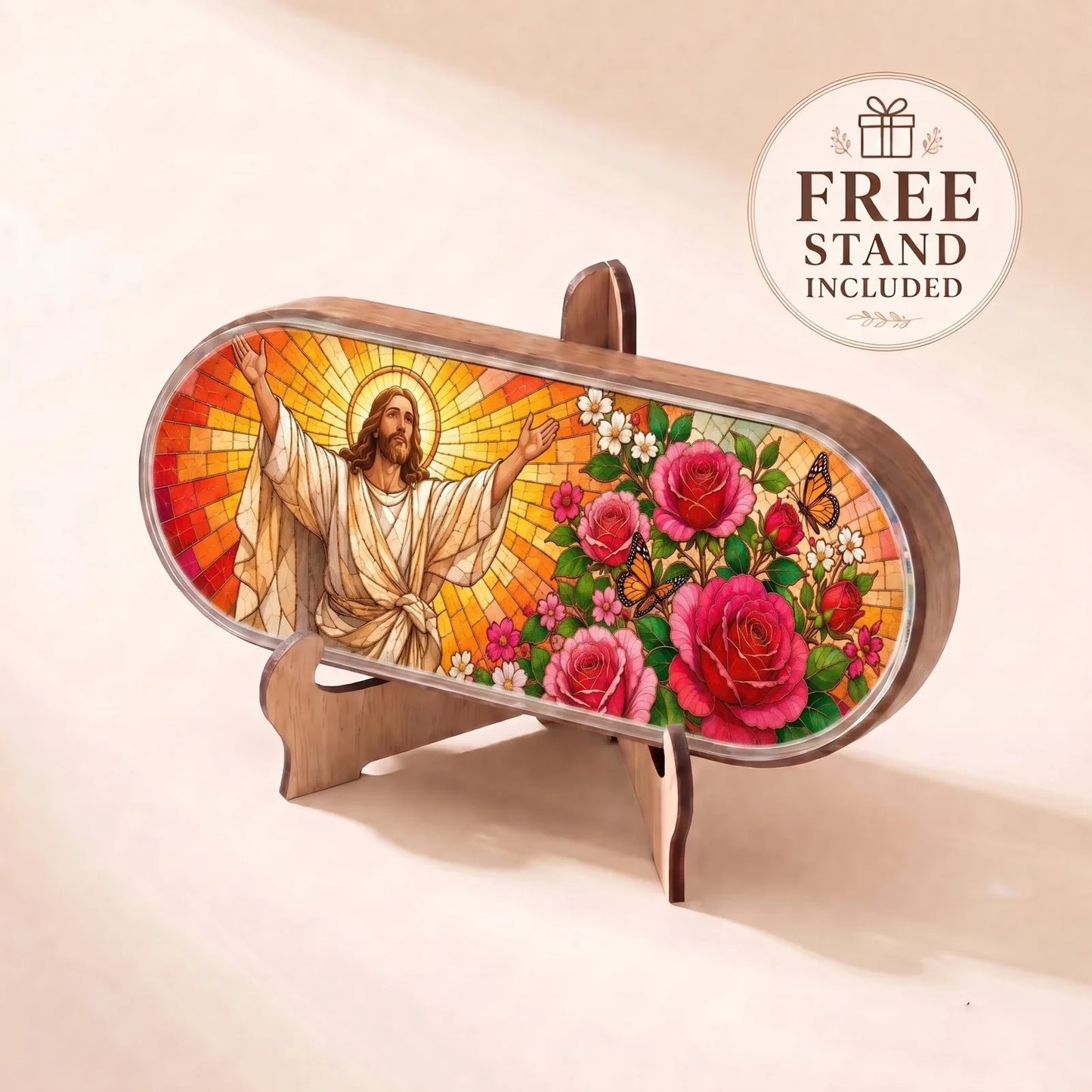 Welcoming Jesus Roses and Butterflies Personalized Pill Case product image 5