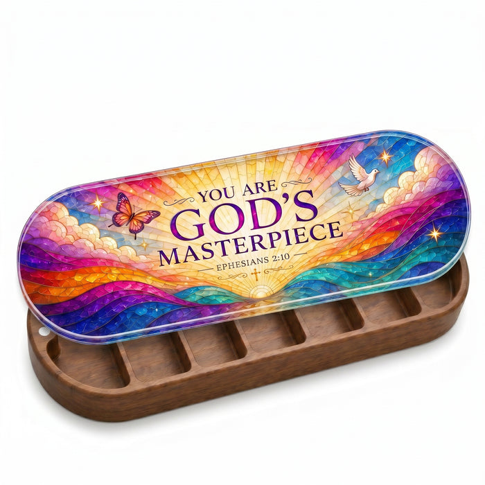 You Are God's Masterpiece - Ephesians 2:10 Pill Organizer