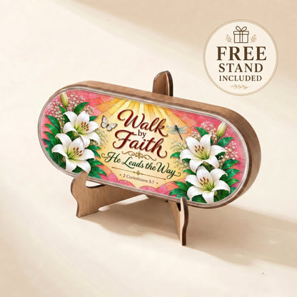 Walk by Faith - 2 Corinthians 5:7 Pill Organizer