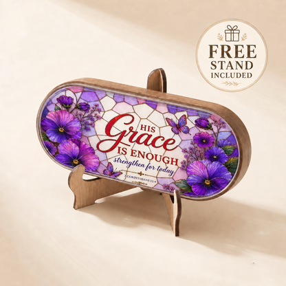His Grace Is Enough - 2 Corinthians 12:9 Pill Organizer