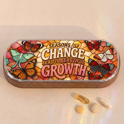 "Seasons of Change Lead to Beautiful Growth — Butterfly Garden" Pillcase
