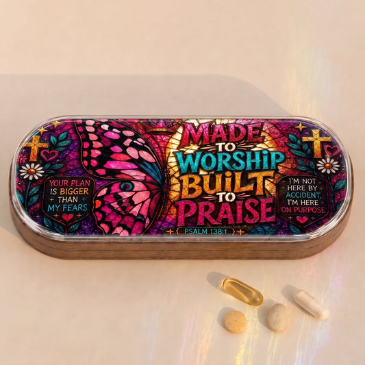 "Made to Worship, Built to Praise — Psalm 138:1" Pillcase