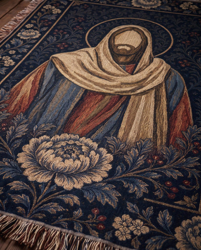 "Christ Icon — Sacred" Woven Blanket