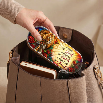 A Child of God, A Woman of Faith, A Warrior of Christ Pill Organizer