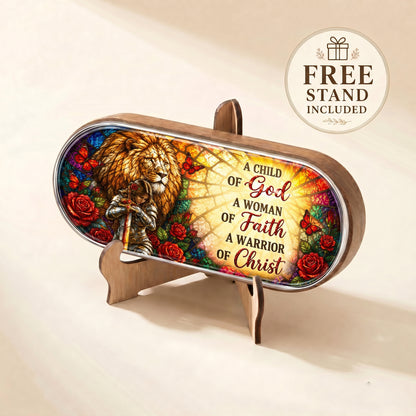 A Child of God, A Woman of Faith, A Warrior of Christ Pill Organizer