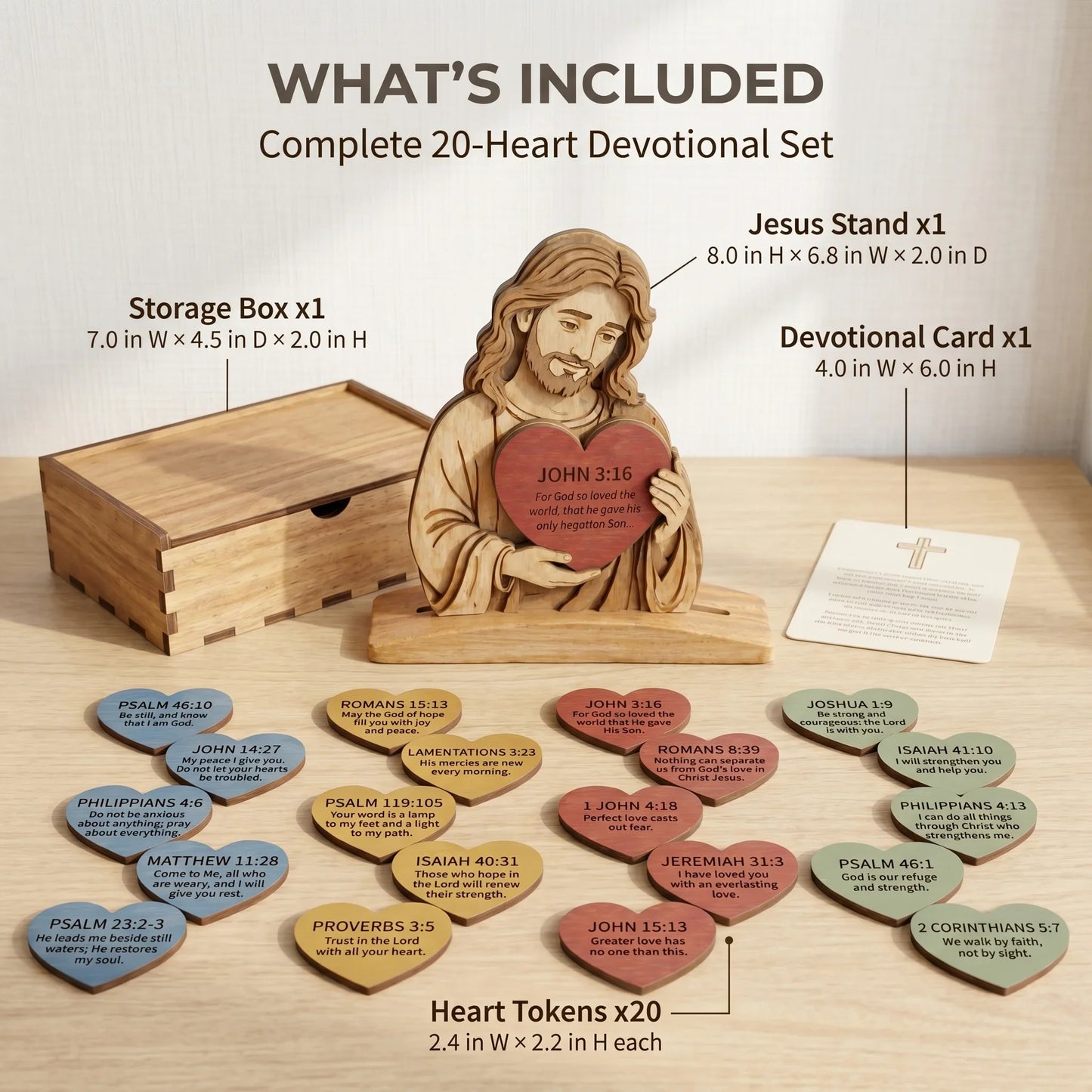 JESUS HEART DECOR SET