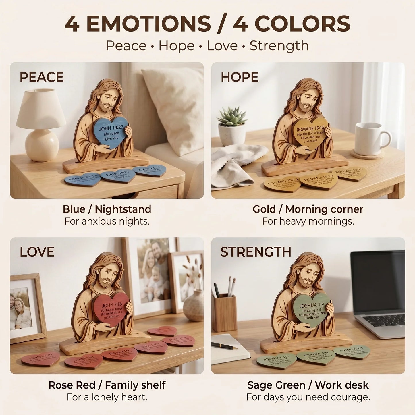 JESUS HEART DECOR SET