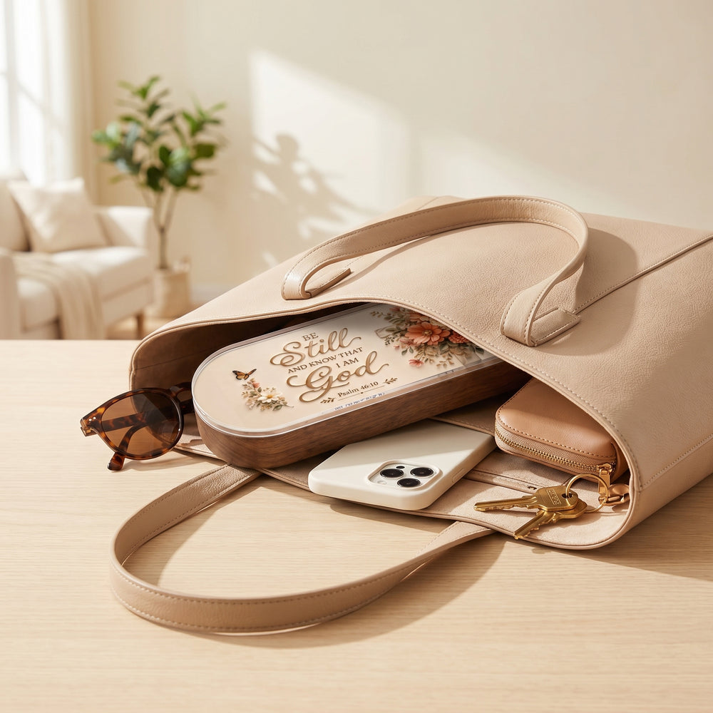 Slim organizer with secure closure