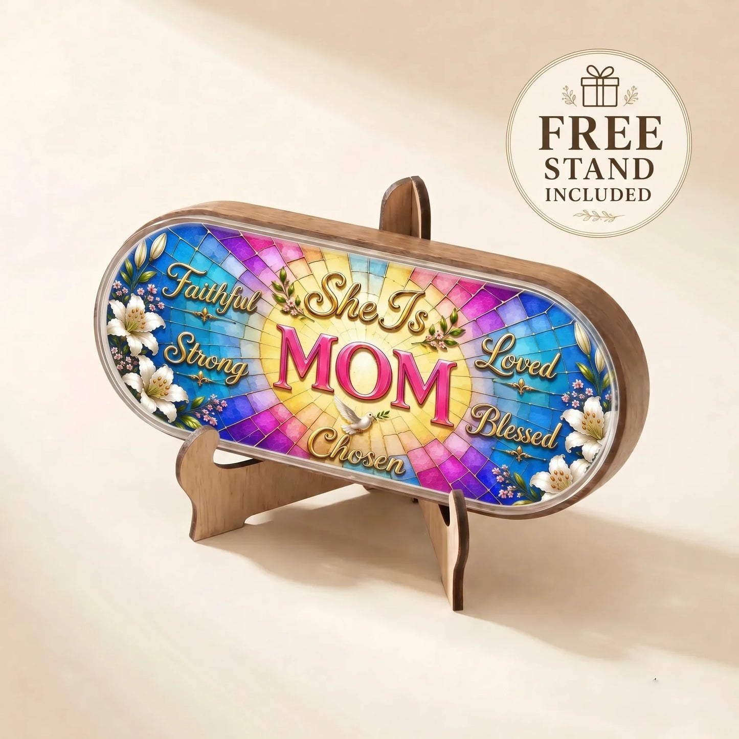 "Faithful, Strong, Loved, Blessed, Chosen — Christian Motherhood" Pill Case
