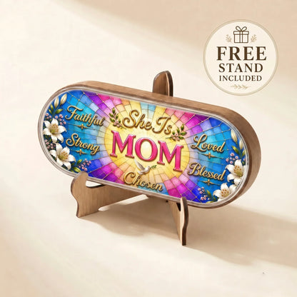 "Faithful, Strong, Loved, Blessed, Chosen — Christian Motherhood" Pill Case