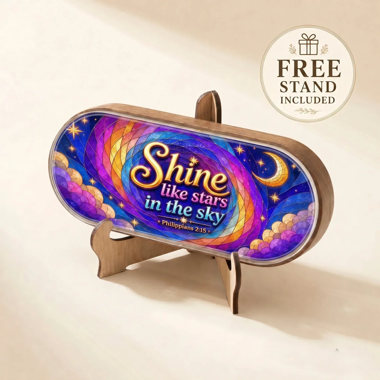 "Shine Like Stars In The Sky — Philippians 2:15" Pill Case