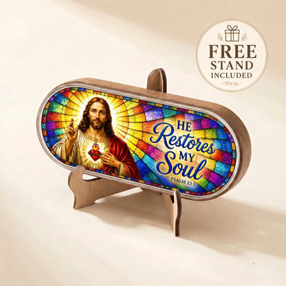 He Restores My Soul - Psalm 23:3 Pill Organizer