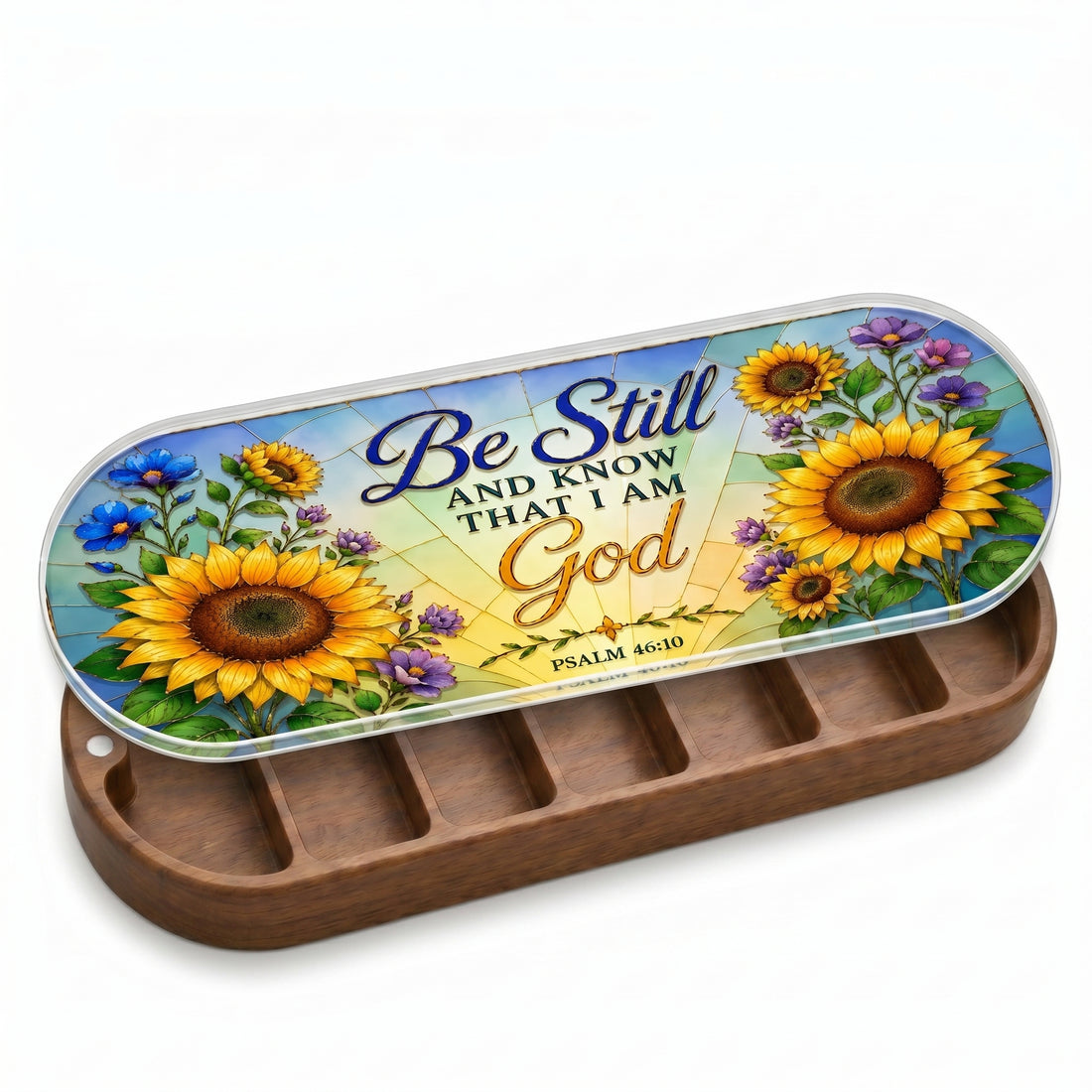 Be Still And Know That I Am God - Psalm 46:10 Pill Organizer