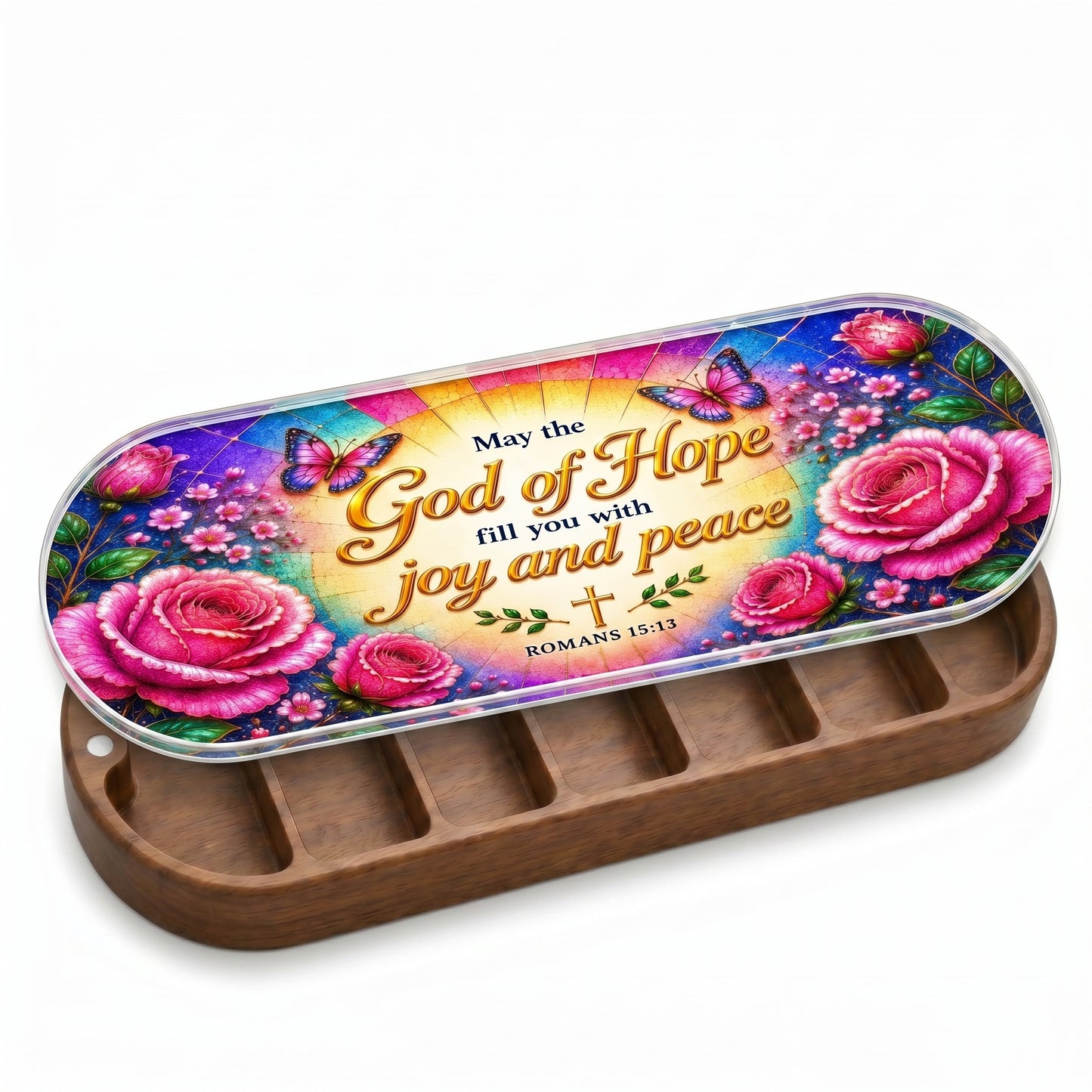 God of Hope - Romans 15:13 Pill Organizer