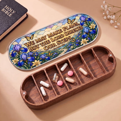 Proverbs 16:9 Pillcase with Holy Bible and daily tablets