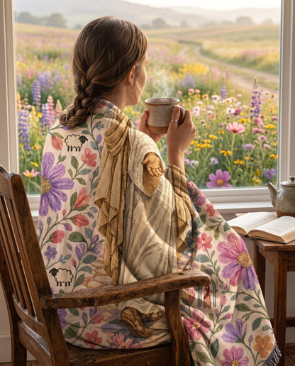 Follow Me - Jesus Garden Path Woven Blanket