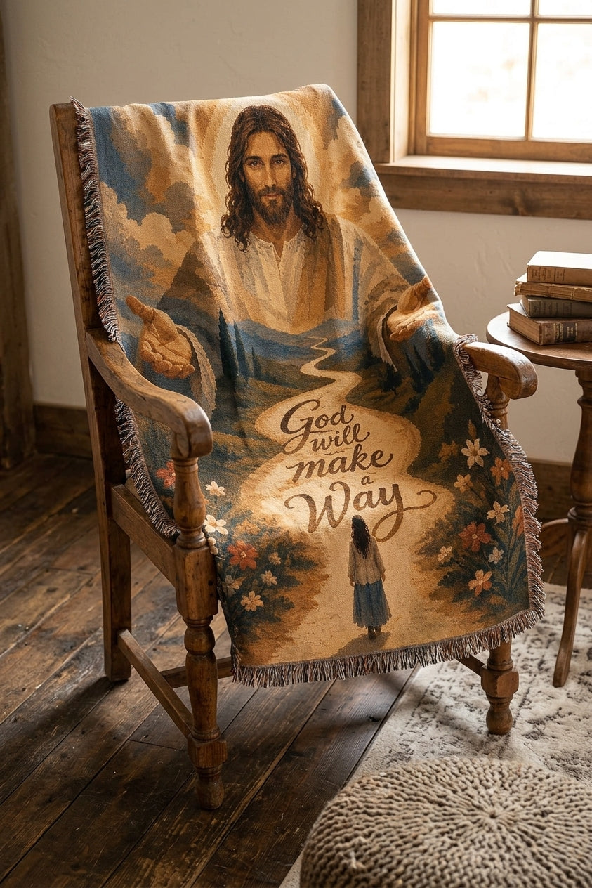 God Will Make a Way Woven Blanket gallery image 1