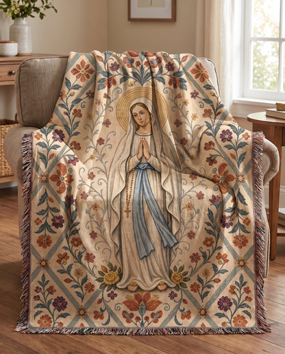 Armchair lifestyle - Our Lady of the Rosary Garden Woven Blanket