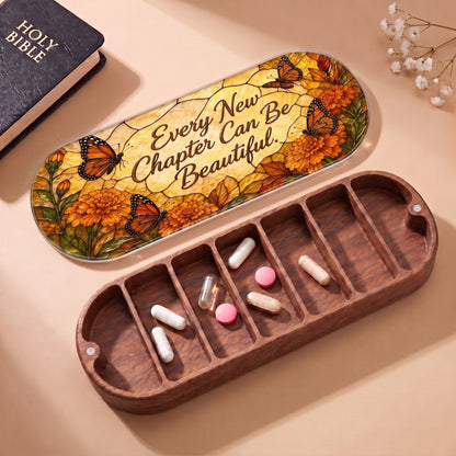 Every New Chapter Can Be Beautiful Pillcase with Holy Bible and daily tablets