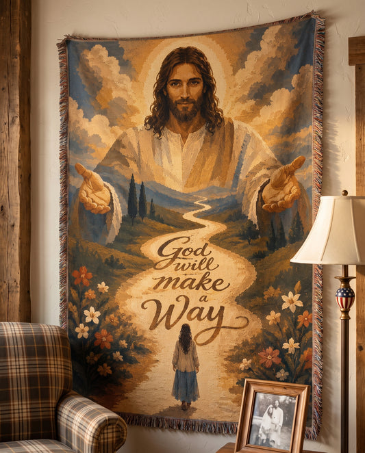 God Will Make a Way Woven Blanket gallery image 6