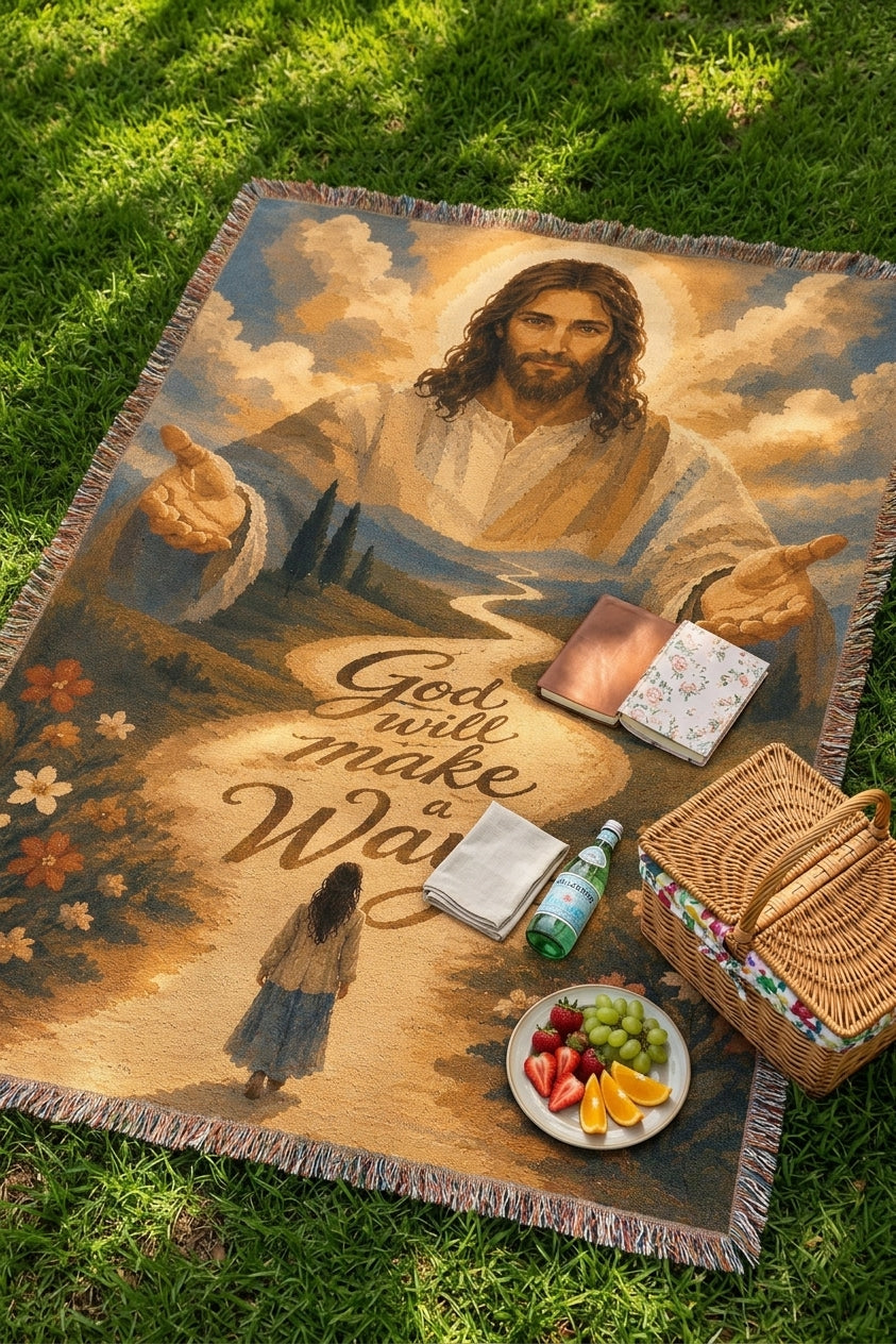 God Will Make a Way Woven Blanket gallery image 2