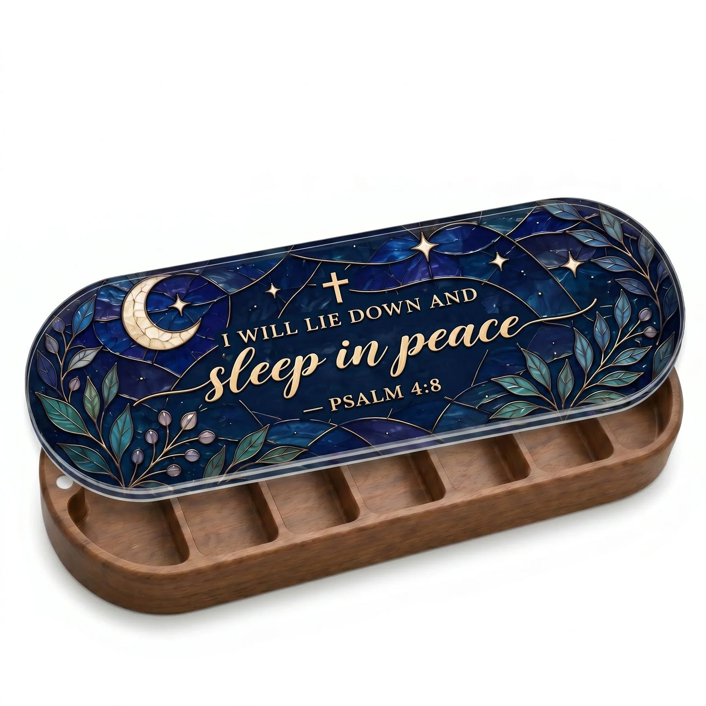 Sleep in Peace - Psalm 4:8 Pill Organizer