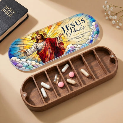 Jesus Heals - Psalm 147:3 Pill Organizer