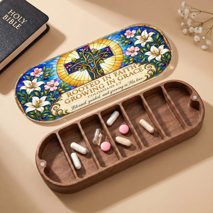 "Rooted in Faith, Growing in Grace — Colossians 2:7" Pill Case