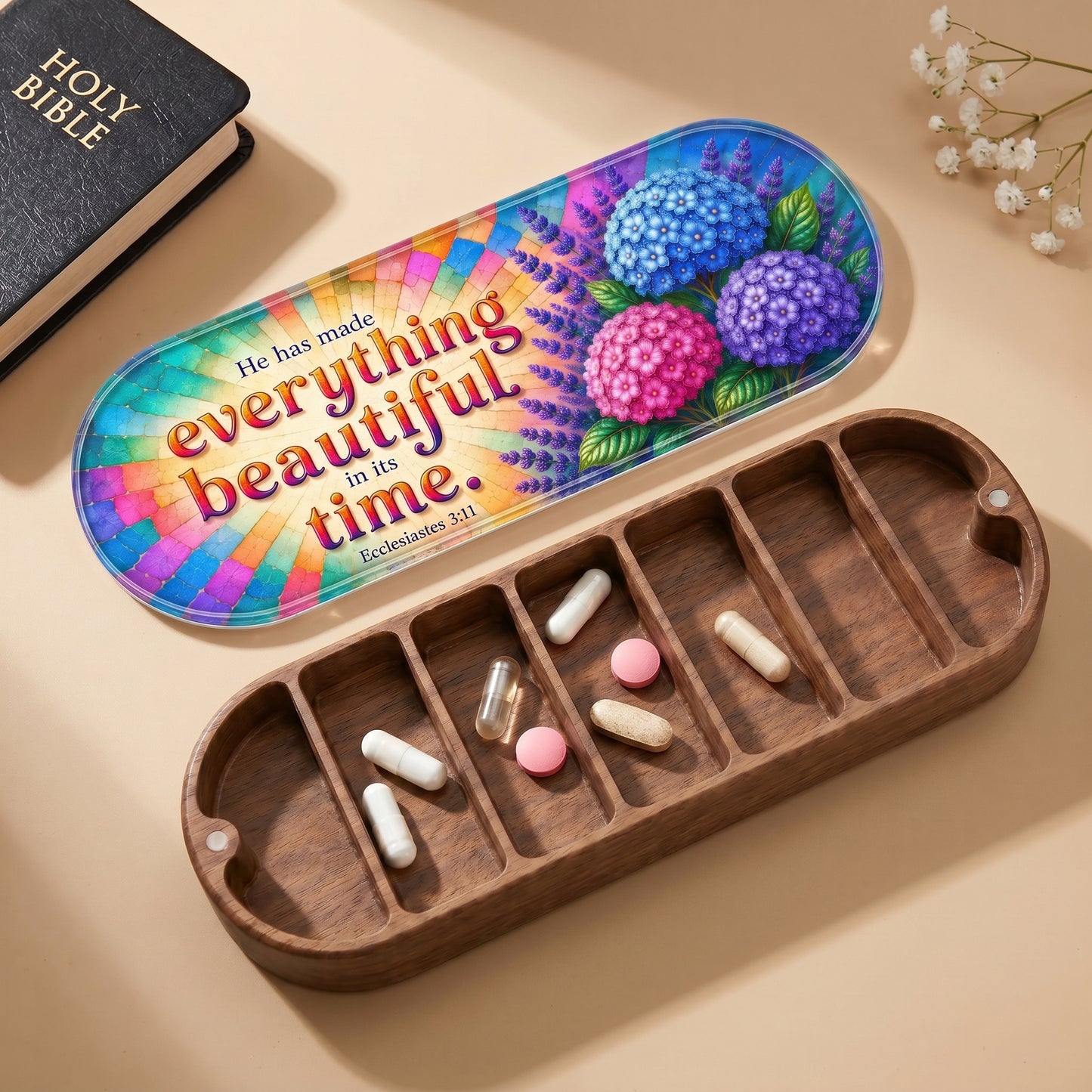 Everything Beautiful - Ecclesiastes 3:11 Pill Organizer