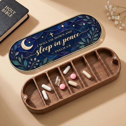 Sleep in Peace - Psalm 4:8 Pill Organizer