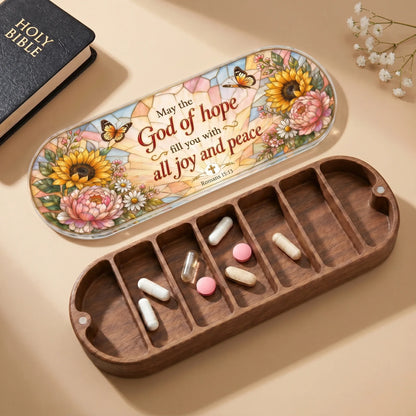 Hope, Joy & Peace - Romans 15:13 Pill Organizer