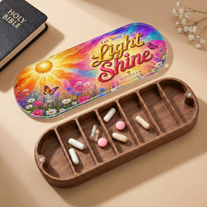 "Let Your Light Shine — Matthew 5:16" Pill Case