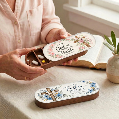 All Things Possible & Trust in the Lord AM/PM Pill Organizer Set