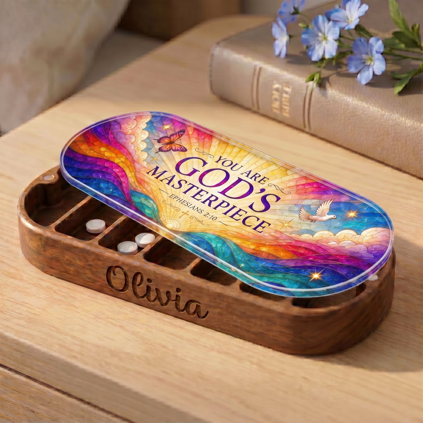 You Are God's Masterpiece - Ephesians 2:10 Pill Organizer