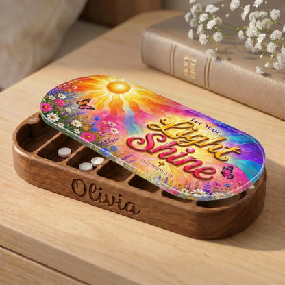 "Let Your Light Shine — Matthew 5:16" Pill Case