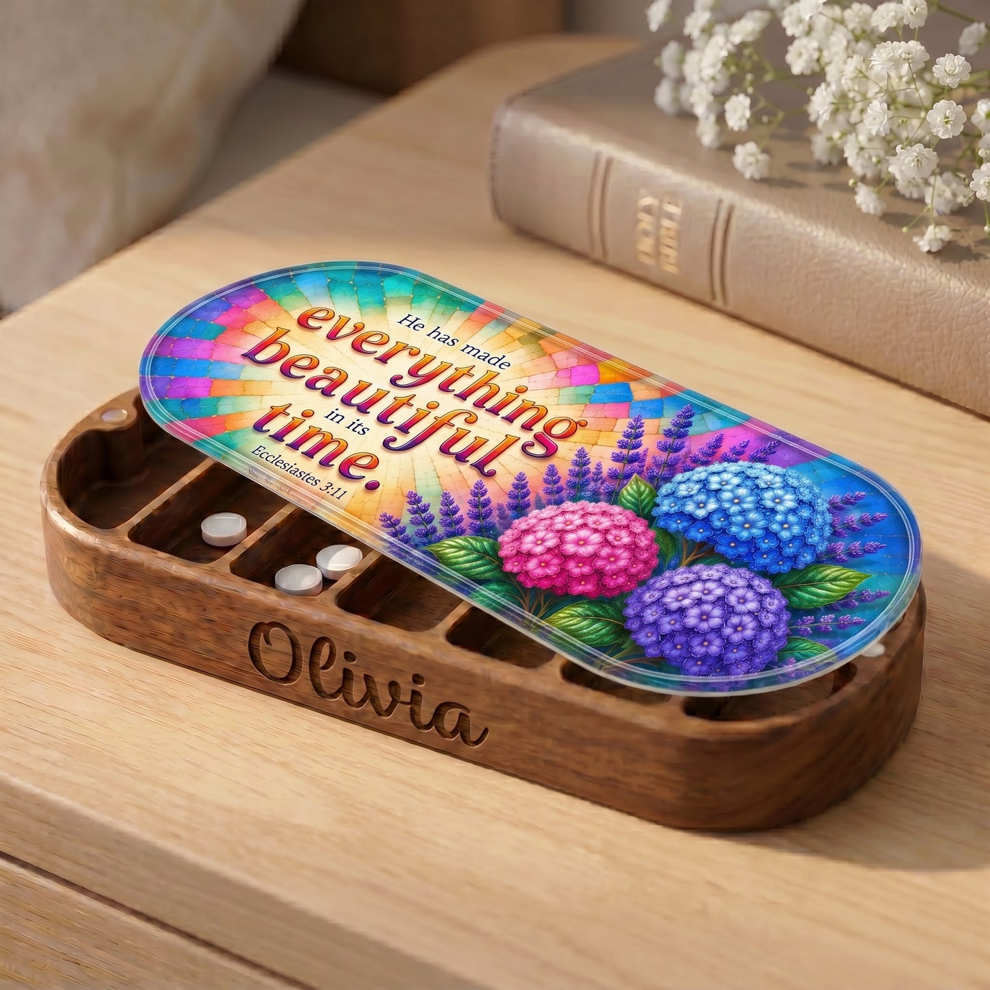 Everything Beautiful - Ecclesiastes 3:11 Pill Organizer