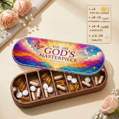 You Are God's Masterpiece - Ephesians 2:10 Pill Organizer