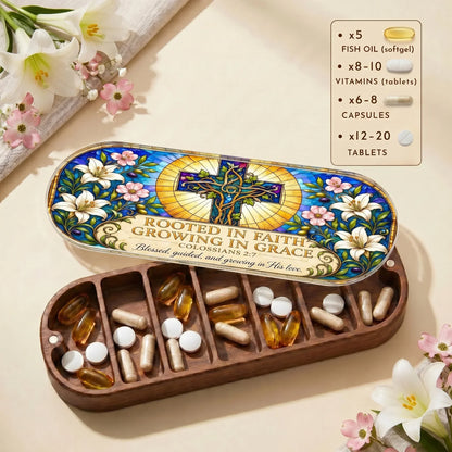 "Rooted in Faith, Growing in Grace — Colossians 2:7" Pill Case