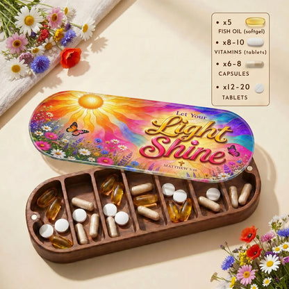 "Let Your Light Shine — Matthew 5:16" Pill Case