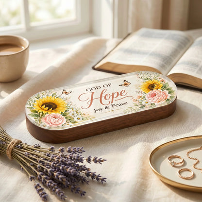 Hope, Joy & Peace & God Is in Control AM/PM Pill Organizer Set