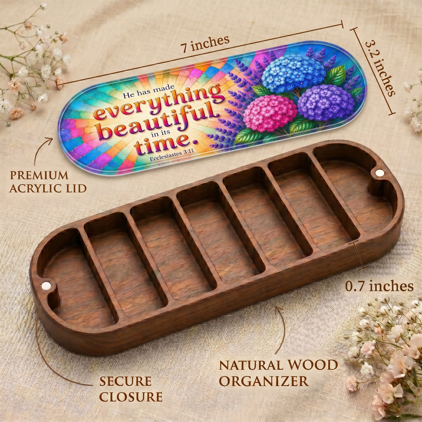 Everything Beautiful - Ecclesiastes 3:11 Pill Organizer