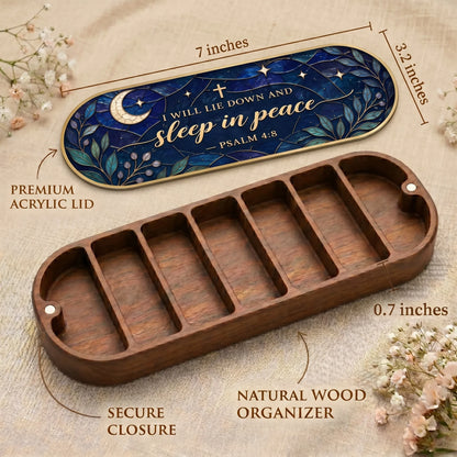 Sleep in Peace - Psalm 4:8 Pill Organizer