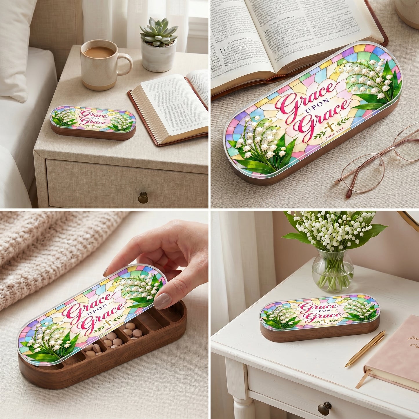 Grace Upon Grace - John 1:16 Pill Organizer