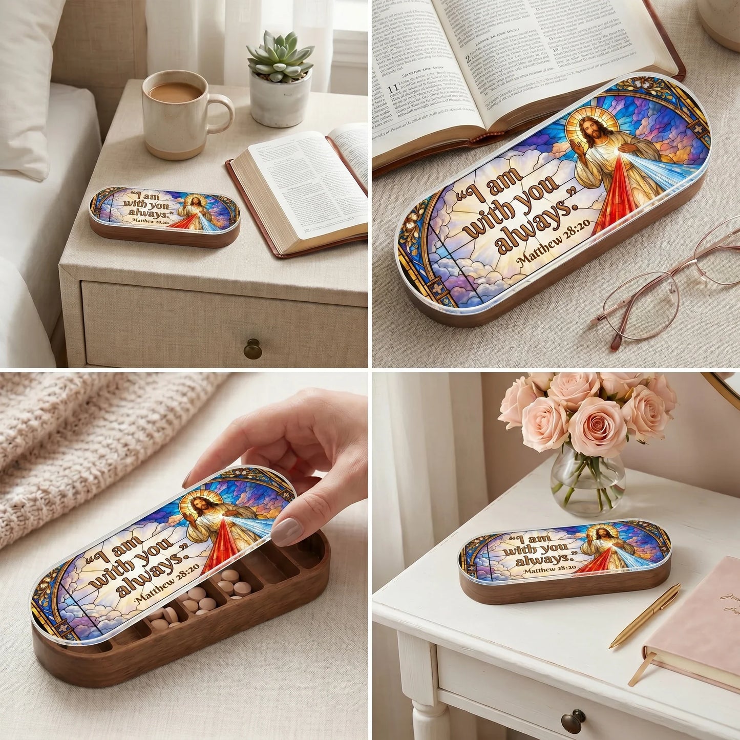 I Am With You Always - Matthew 28:20 Pill Organizer