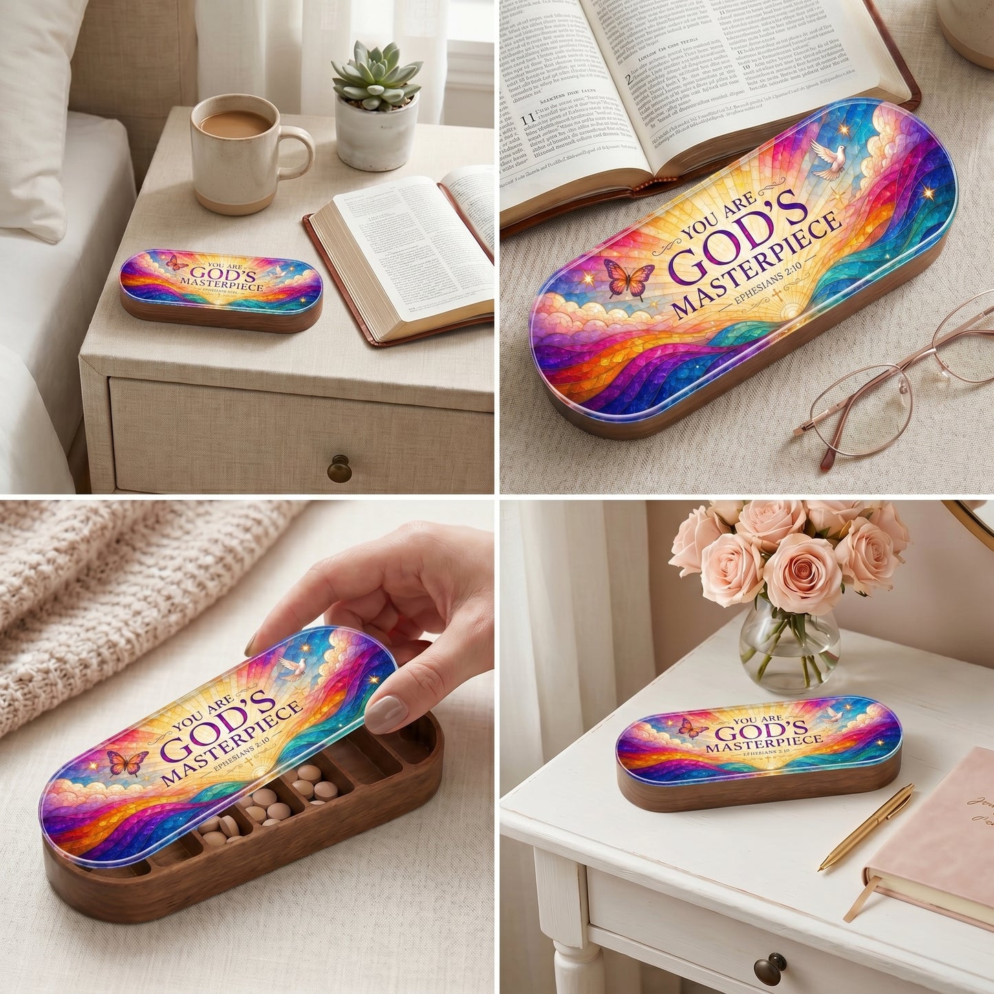 You Are God's Masterpiece - Ephesians 2:10 Pill Organizer